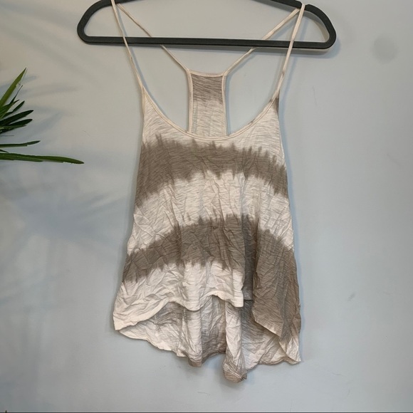 Racer Back Tie-dye Yoga Workout Tank Large USA - Picture 1 of 9